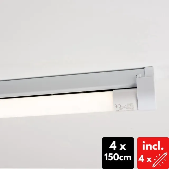 Proventa LongLife LED TL Verlichting voor binnen - 4 x 150 cm - Voordeelverpakking Wit