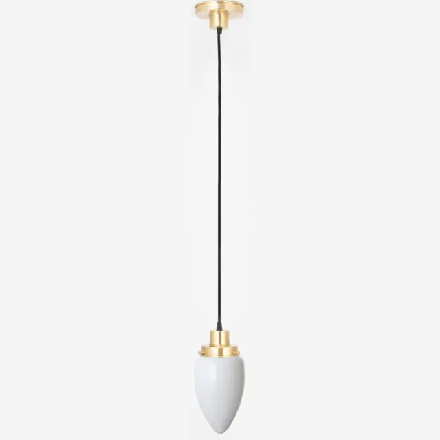 Coloured by Art Hanglamp aan snoer Menhir Small 20's Messing - Art Deco Trade