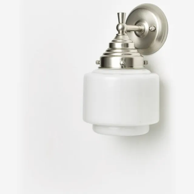 Coloured by Art Wandlamp Getrapte Cilinder Small Royal Matnikkel - Art Deco Trade