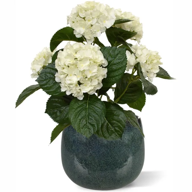 maxifleur Kunstplanten Hortensia kunstplant 40cm - creme