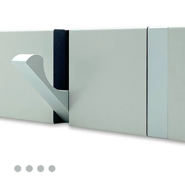 Loca KNAX - Kapstok H4 - Nordic Aluminium Grijs met aluminium haken