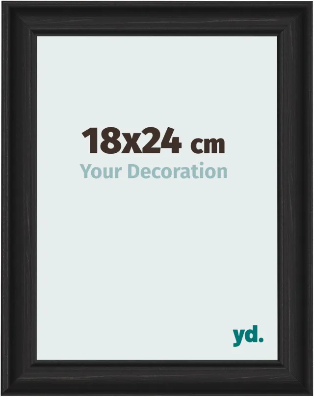 yd. Your Decoration - Fotolijst 18x24 cm - MDF - Zwart Houtnerf - Lazio