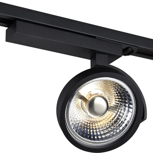 Fantasia Pulse trackspot van aluminium voor AR111-lamp, driver inbegrepen, lamp niet inbegrepen, dimbaar, IP20, zwart