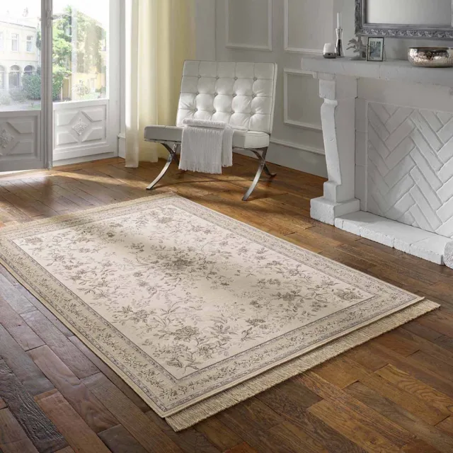 Tapeso Oosters tapijt - Regal Flora beige 195x300