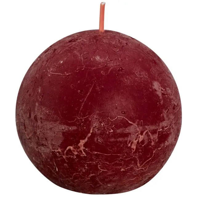 Bolsius Rustiek bolkaars - Ø76mm - Velvet Red Rood