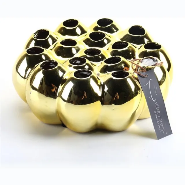 Villa Pottery Aruba Gouden Vaas 20x20x8