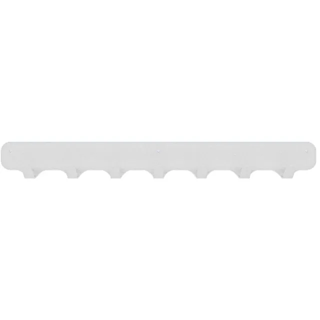 Gorillz Rounded Seven Wandkapstok – 7‑Haken Industrieel Design – Wit Stalen Kapstok