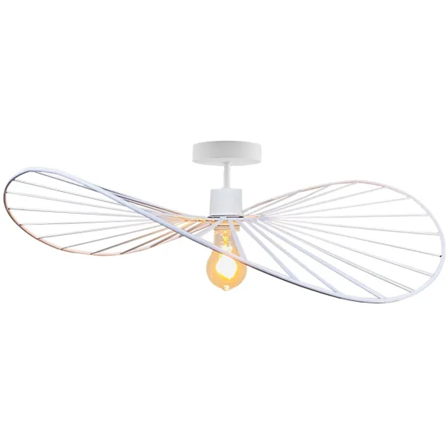Olucia JOLINDA - Plafondlamp - Wit - Vorm: Ovaal