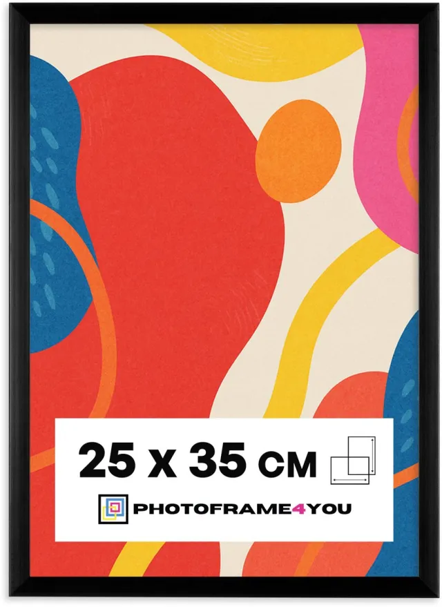 Photoframe4you Fotolijst 25x35 cm - Zwart Mat - Kunststof - Nancy