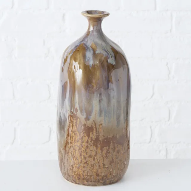 Boltze Kruik - Vaas - Bruin/grijs - Keramiek - 32cm