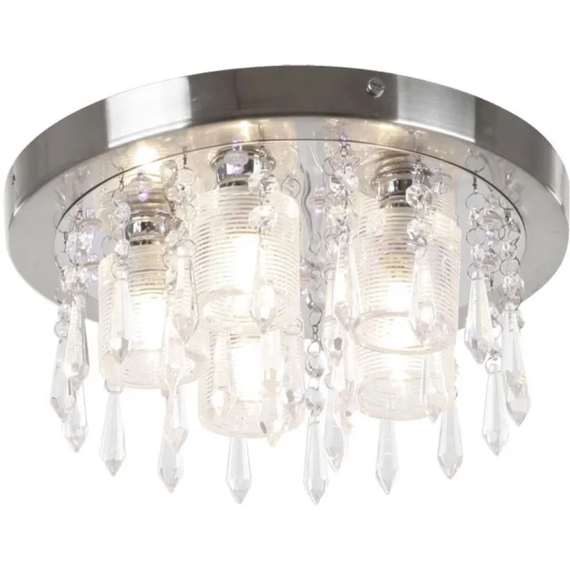 Globo Lighting Plafondlamp stappenschakelaar afstandsbediening lampenspectrum zilver