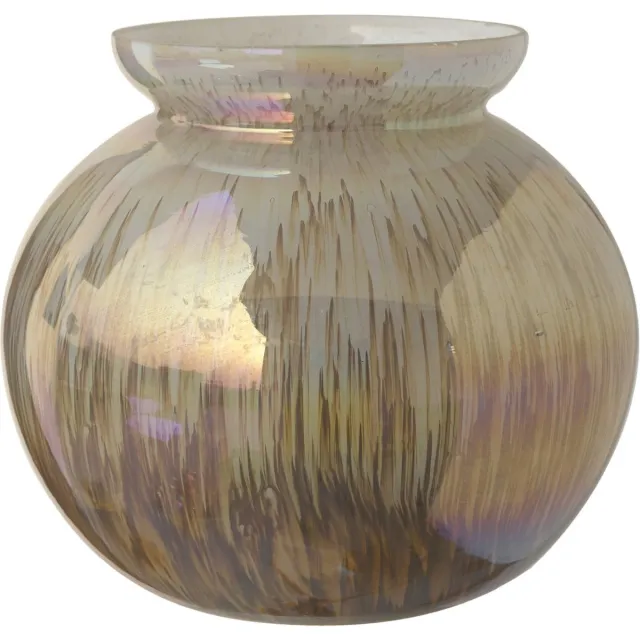 PTMD COLLECTION PTMD Xela Windlicht - 17,5 x 17,5 x 17 cm - Glas - Grijs