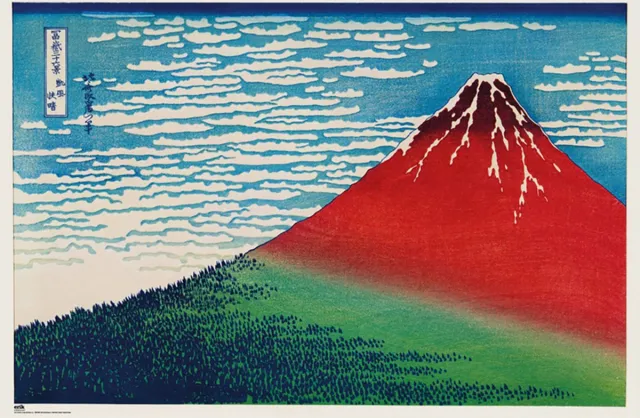 Grupo Erik Poster Katsushika Hokusai -s Fine Wind Clear Morning 91,5x61cm Divers
