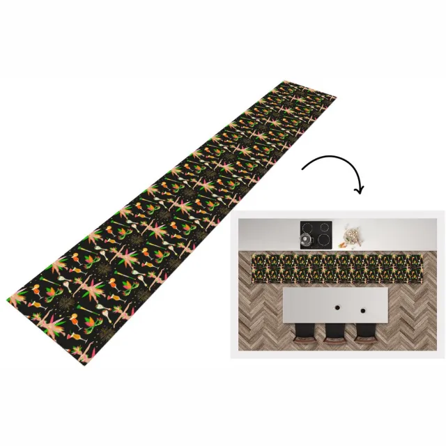 KitchenYeah Keukenloper - Keukenmat - Brazilië - Carnaval - Patroon - Keuken vloerkleed Multicolor