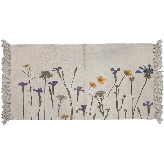 Clayre & Eef Vloerkleed Beige Katoen