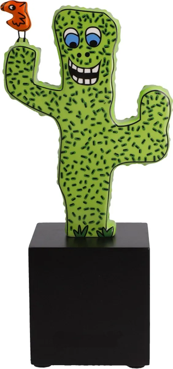 Goebel James Rizzi | Decoratief beeld / figuur Desert Life | Porselein - 21cm - cactus