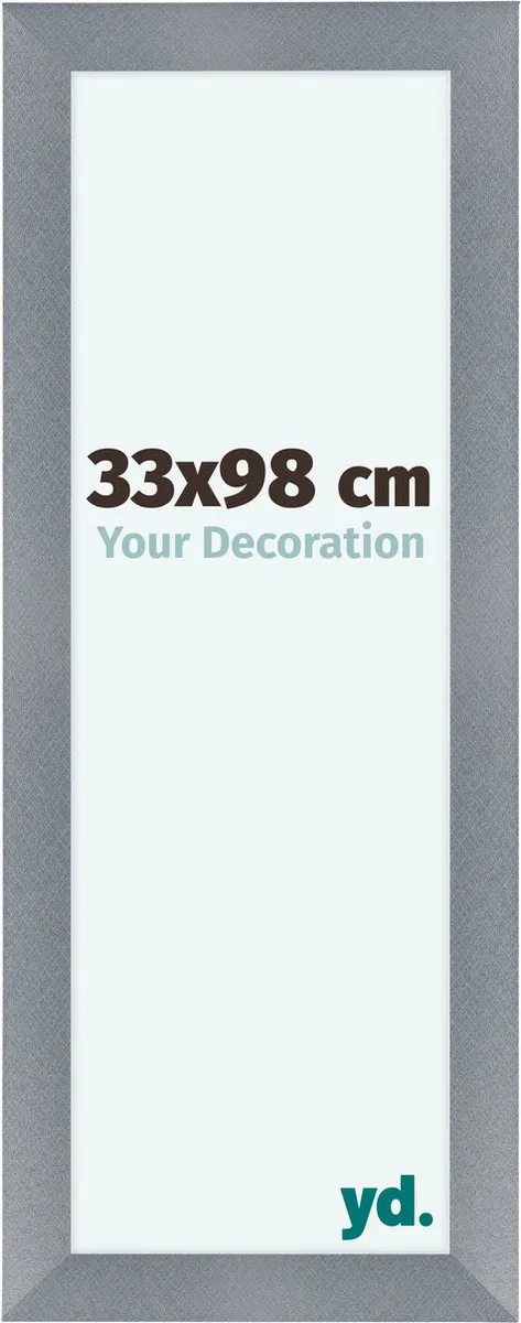 yd. Your Decoration - Fotolijst 33x98 cm - MDF - Aluminium Geborsteld - Como
