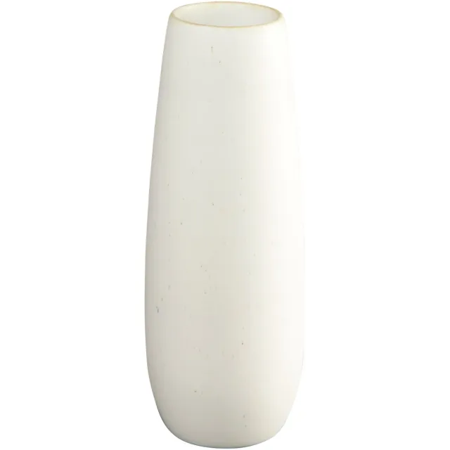 ASA Selection Ease vaas, tafelvaas, decoratieve vaas, bloemenvaas, aardewerk, Soft Shell, H 32 cm, 91032249 wit