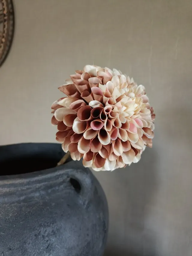 Linea Natura Silk Kunst dahlia Roze bruin