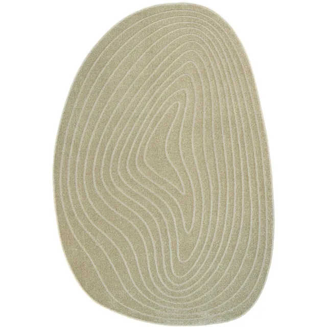 No Name ELLIOT I - Contemporary tapijt in organische vorm Beige