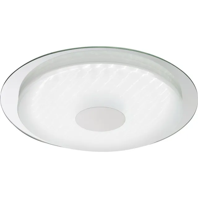 Globo Lighting Plafondlamp afstandsbediening dimbare LED slaapkamerlamp CCT plafondlamp met 3D-effect folie, instelbare lichtkleur, 24W 1700lm, D 45 cm Wit