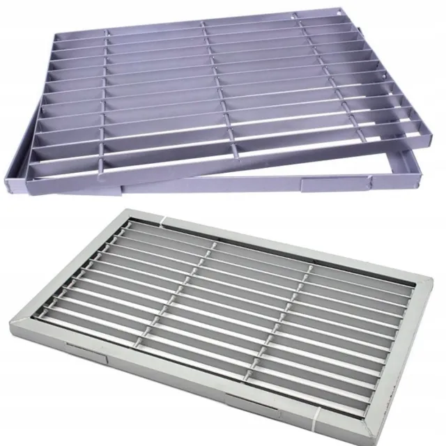 OLSZA Markless Metalen Deurmat 40x60 cm - Ingebouwd en verwijderbaar Zilverkleurig