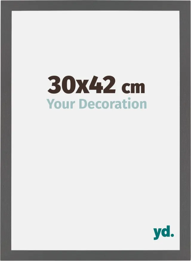 yd. Your Decoration - Fotolijst 30x42 cm - MDF - Antraciet - Mura