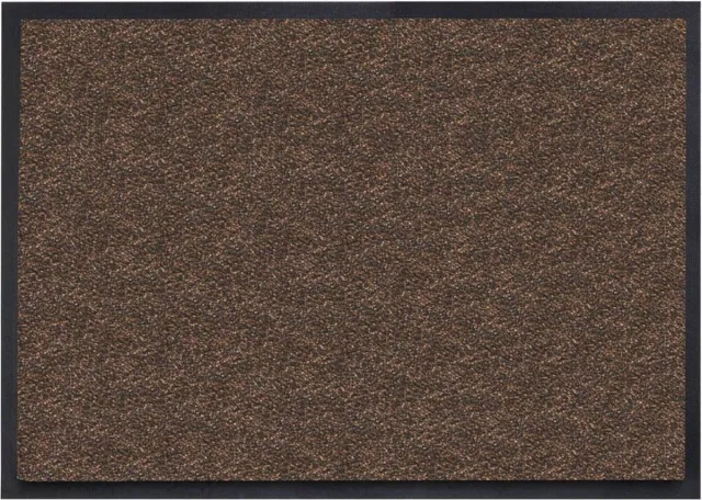 MatSelect Schoonloopmat Cleanstep - Deurmat - 115x180 cm – Bruin - Met rubberen rand - Geschikt voor PVC vloeren - Duurzaam en zonder schadelijke weekmakers voor PVC vloeren - Antislip onderkant voor optimale grip - Voor binnen gebruik