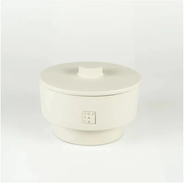 Mon Dada June Two outdoor kaars met deksel dover - Neutraal wit