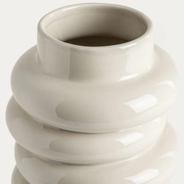 Homla Vaas | AVENA | ecru modulair keramiek | 16.7 x 24.3 cm | 779312