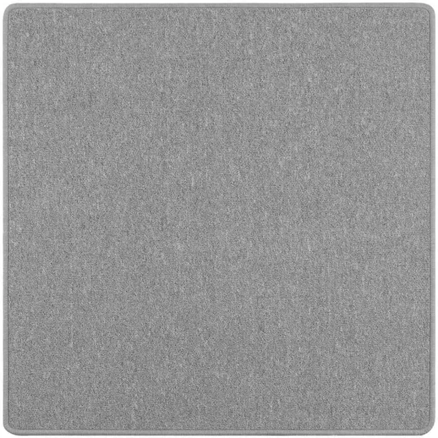 vidaXL Tapijt - Loper - Lichtgrijs - 100 - x - 100 - cm - 100% - Polypropyleen