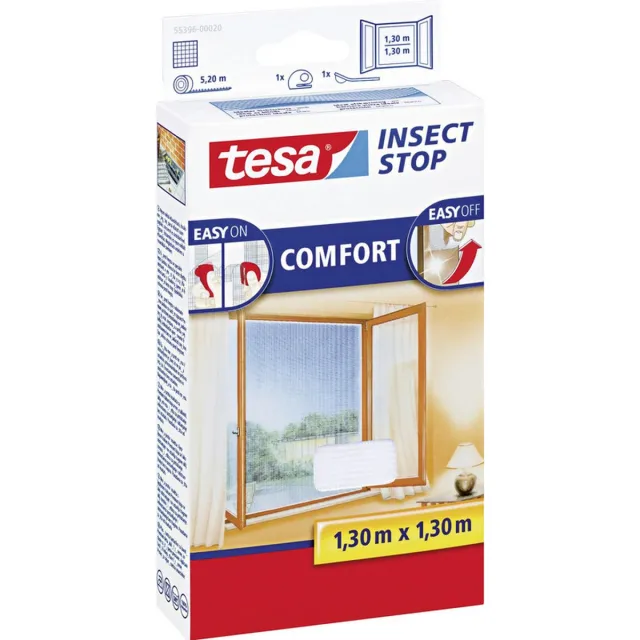 Tesa Inzethor - Raamhor - Wit - 1,3x1,3m