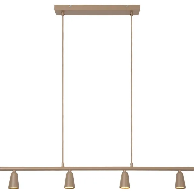 Lucide dimbare hanglamp GU10 95x8 cm - taupe
