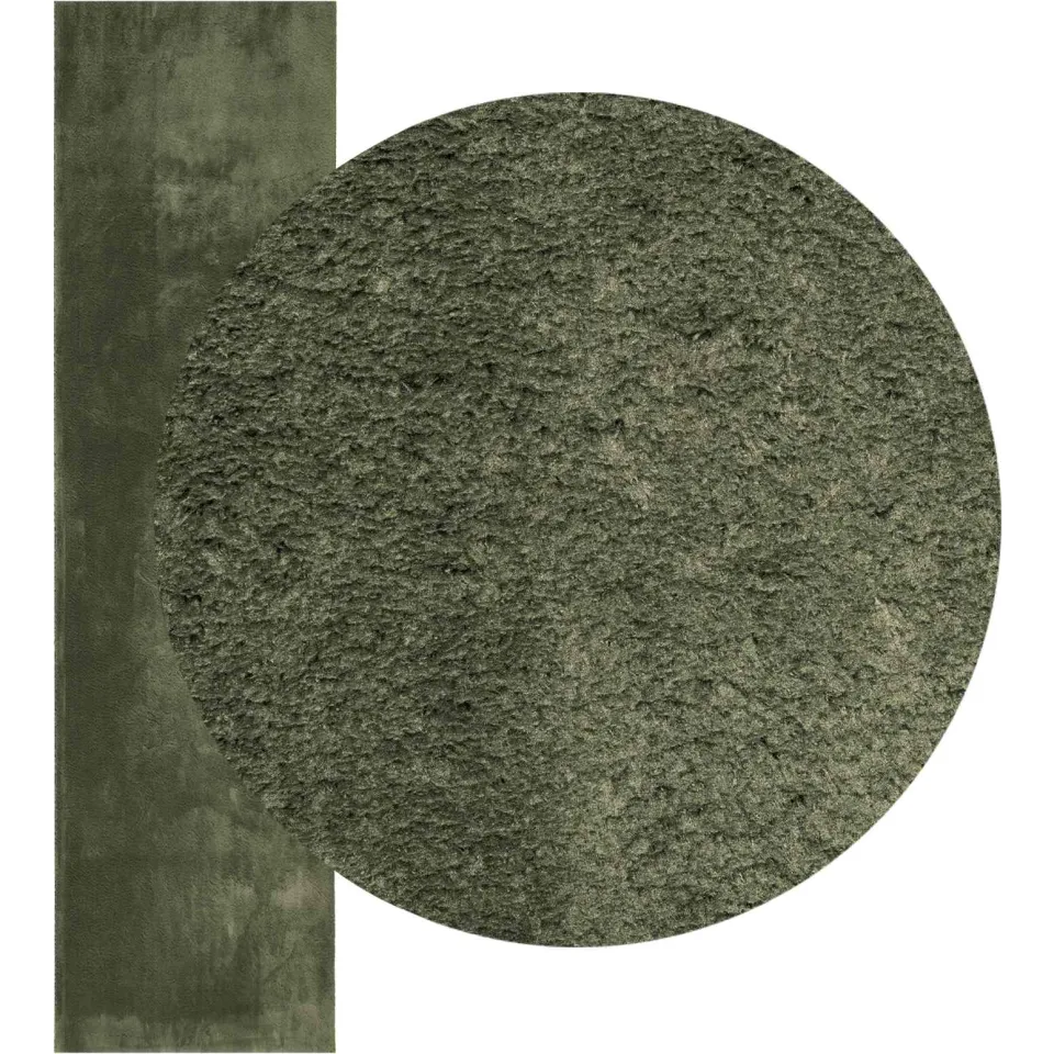 vidaXL Vloerkleed HUARTE Bosgroen 80 x 300 cm 100% Polyester Plat