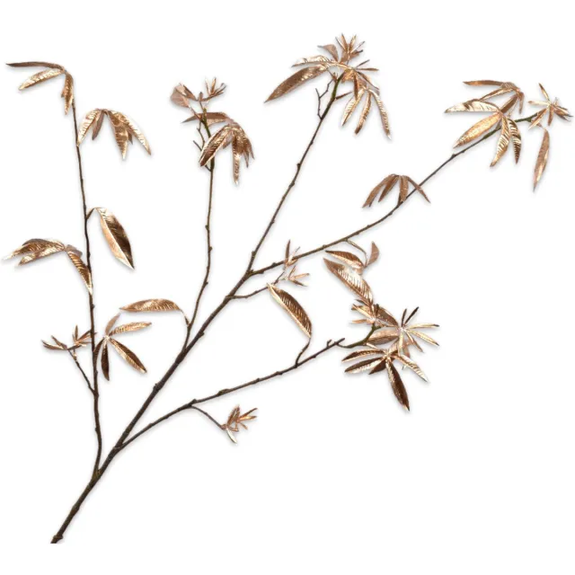 Silk-ka Kunstbloem-Zijde Bladtak Goud 126 cm