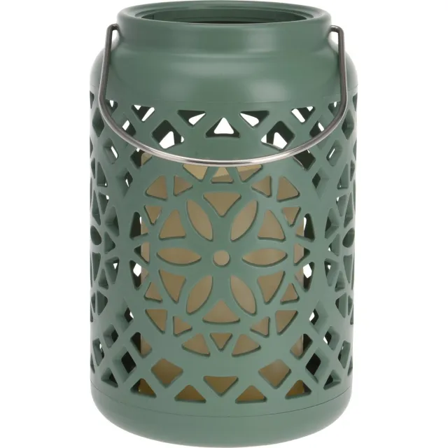 Home & Styling LED LANTAARN D12XH19CM GROEN