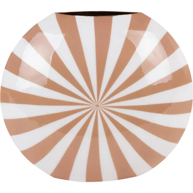 Present Time Vaas Candy Swirl - Bruin - 40x11x35cm - Modern