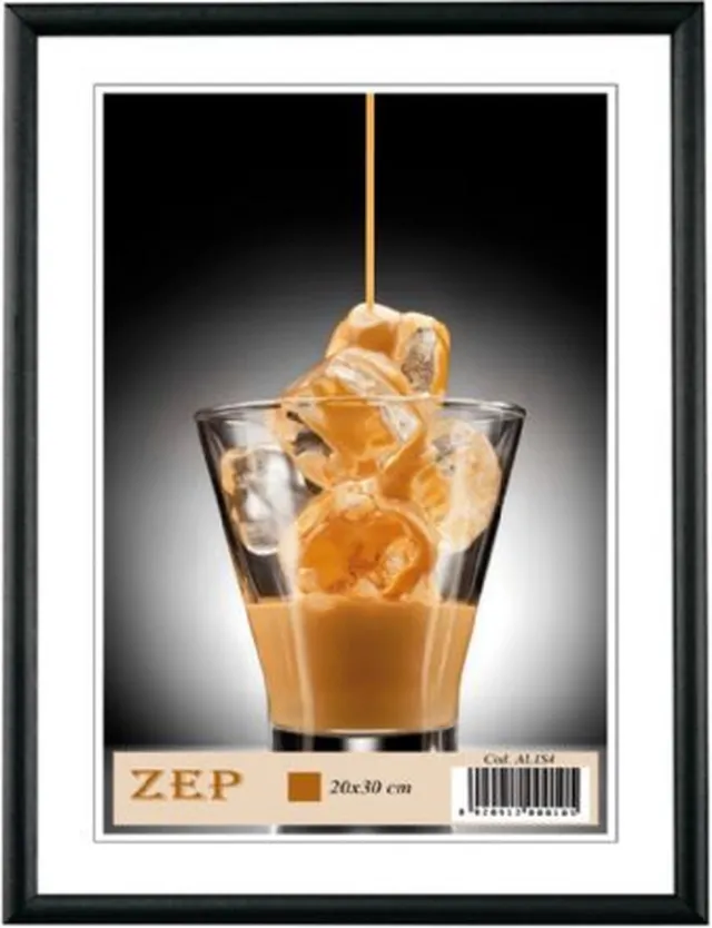 Zep Basic zwart 10x15 aluminium lijst AL1B1