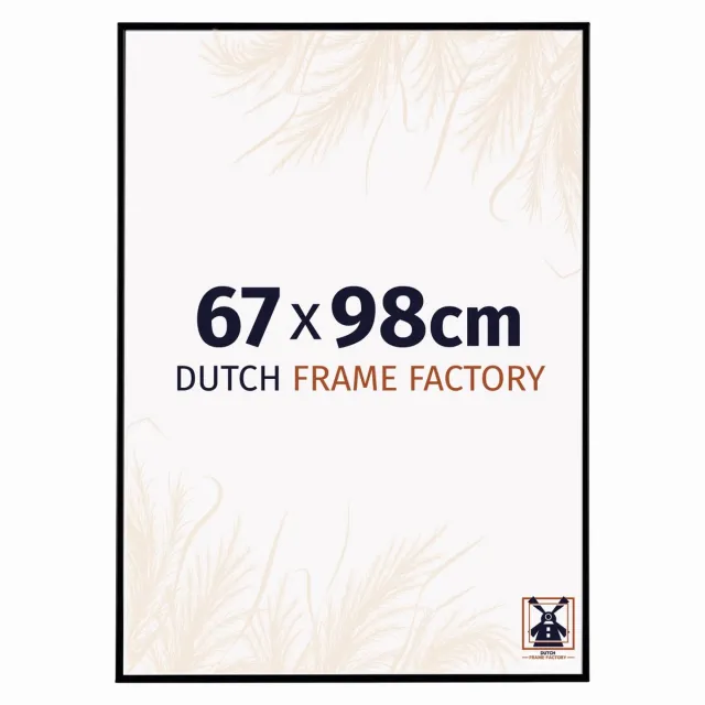 Dutch Frame Factory Fotolijst 67x98 cm - Kunststof - Zwart Mat - Easy