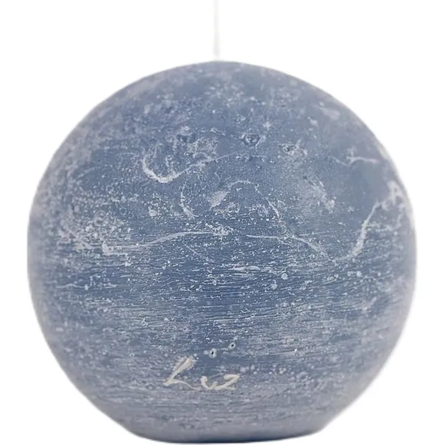 LUZ Rasteli Luz Your Kaars-Bolkaars Blauw-Oceaan Blauw D 10 cm