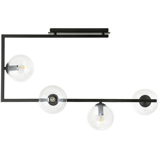 Emibig SOMA 4 BL TRANSPARENT - Moderne plafondlamp voor sfeervolle verlichting Transparant