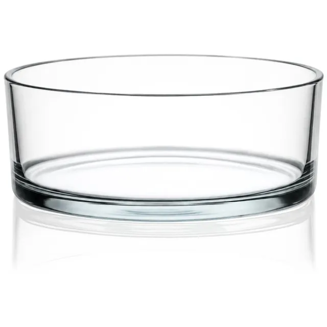 PureWorld Glazen Schaal voor Kaarsenzand Ø20 cm – Ronde Decoratieve Schaal Clara – Transparant Transparant (20cm)