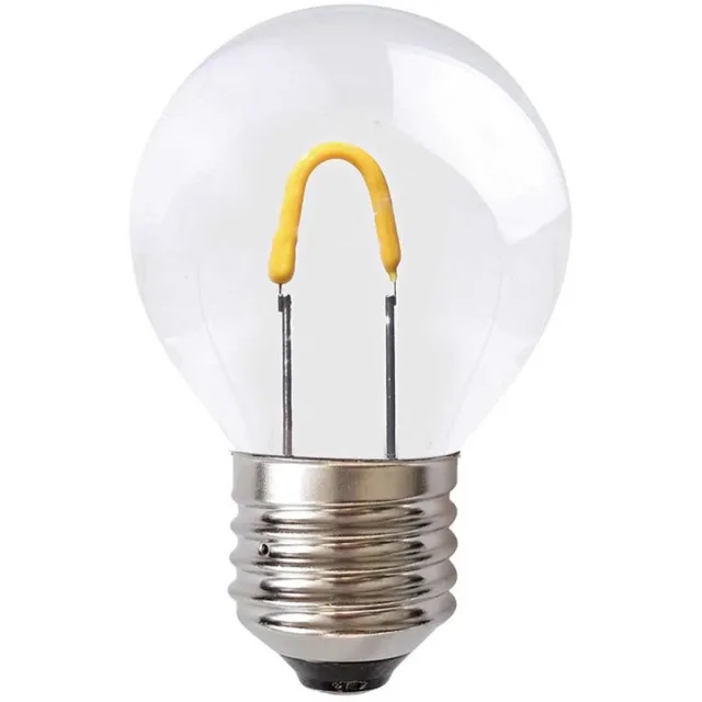 LEDmaxx Prikkabel - Kogellamp - E27 - 1W - Super Warm Wit