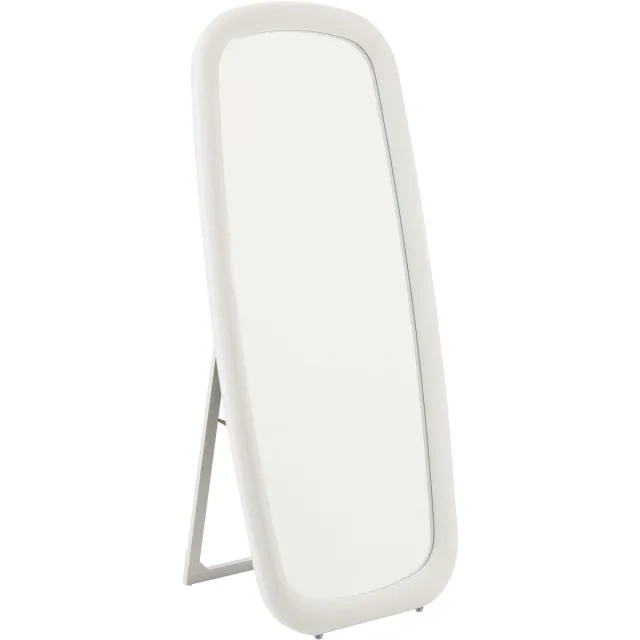 J-Line spiegel Rechthoek - polyresin - hout - wit
