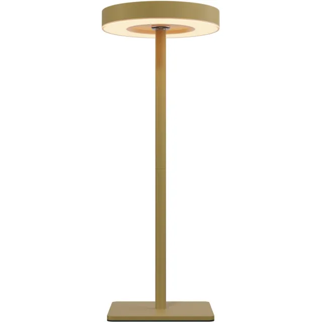 Nook Tafellamp Oplaadbaar - Goud - Draadloos - LED & 3 lichtstanden - Bureaulamp of nachtlampje
