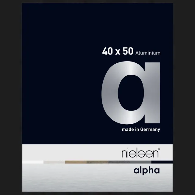 Nielsen Alpha Aluminium Wissellijst Black Matt 40x50cm Matzwart