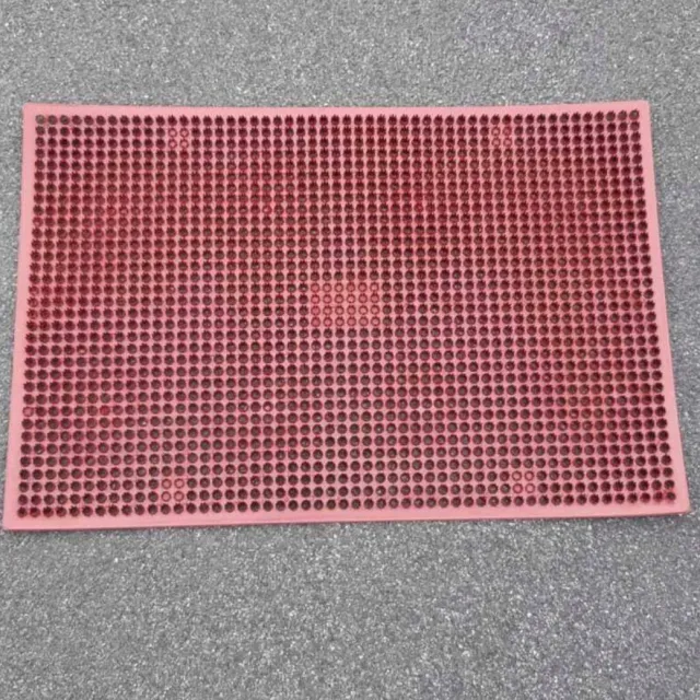 Pro Plastics Deurmat - schoonloopmat - 57,5 x 38,5 - Kunststof - Donker Rood