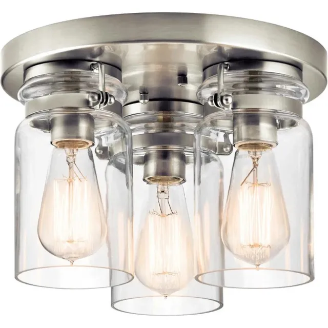 Steady Lighting Landelijke Plafondlamp - Steady Lighting - Metaal - Landelijk - E27 - L: 28.2cm - Voor Binnen - Woonkamer - Eetkamer - Zilver