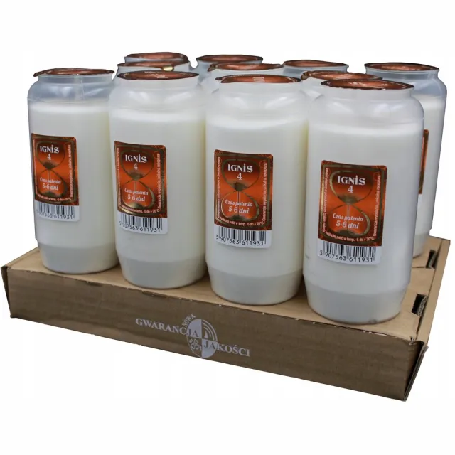 Ignis 4 Olie Wekker - Lange Brandduur 5-6 Dagen White