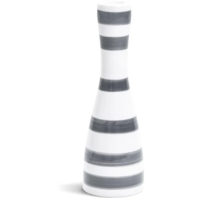 Kähler Design Kahler Design Omaggio Kandelaar - Hoogte 20 cm - Graniet Grijs/Wit Grijs, Wit